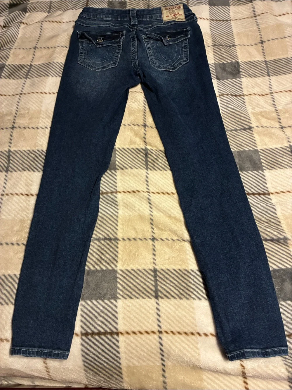 True Religion Skinny Jeans in Dark Indigo Wash - Picture 7 of 7